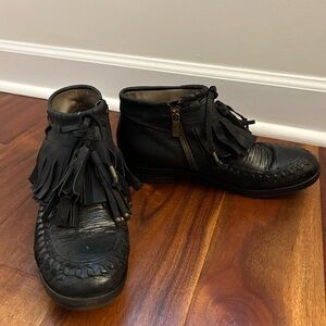 A.S.98 Fringe Tassel Ankle Booties